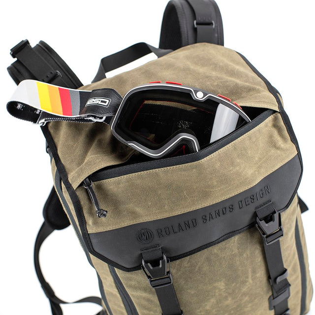 Roland Sands X Kriega Roam 34 Backpack Brown