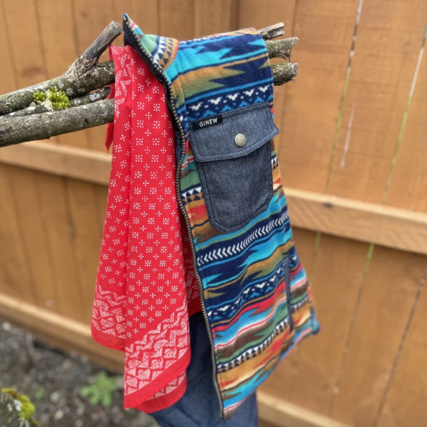Ginew Medel Bandana Red