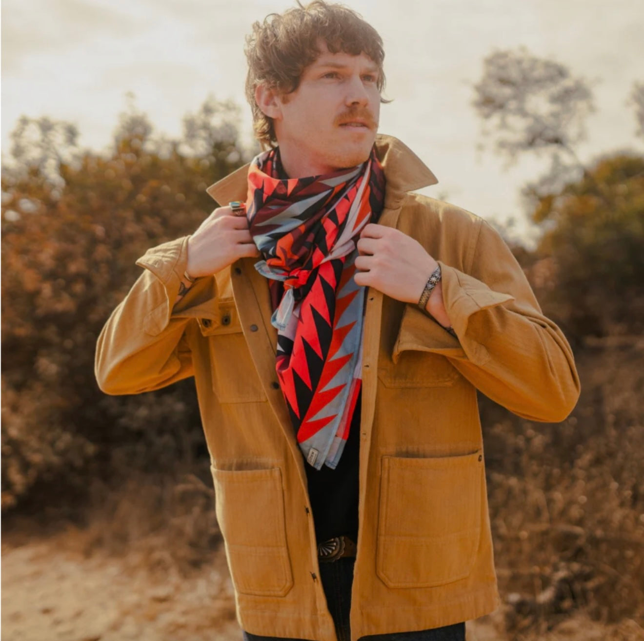 Ginew Gently Strikes Wild Rag Bandana