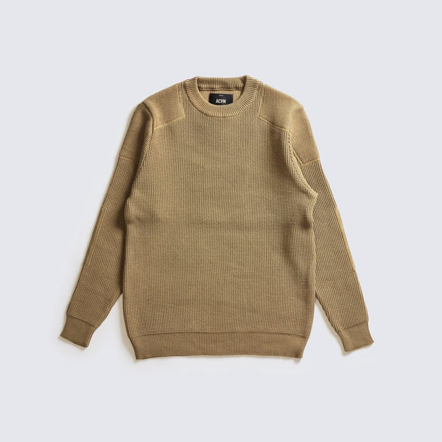 Addict Clothes Padded Waffle Cotton Knit Oregano