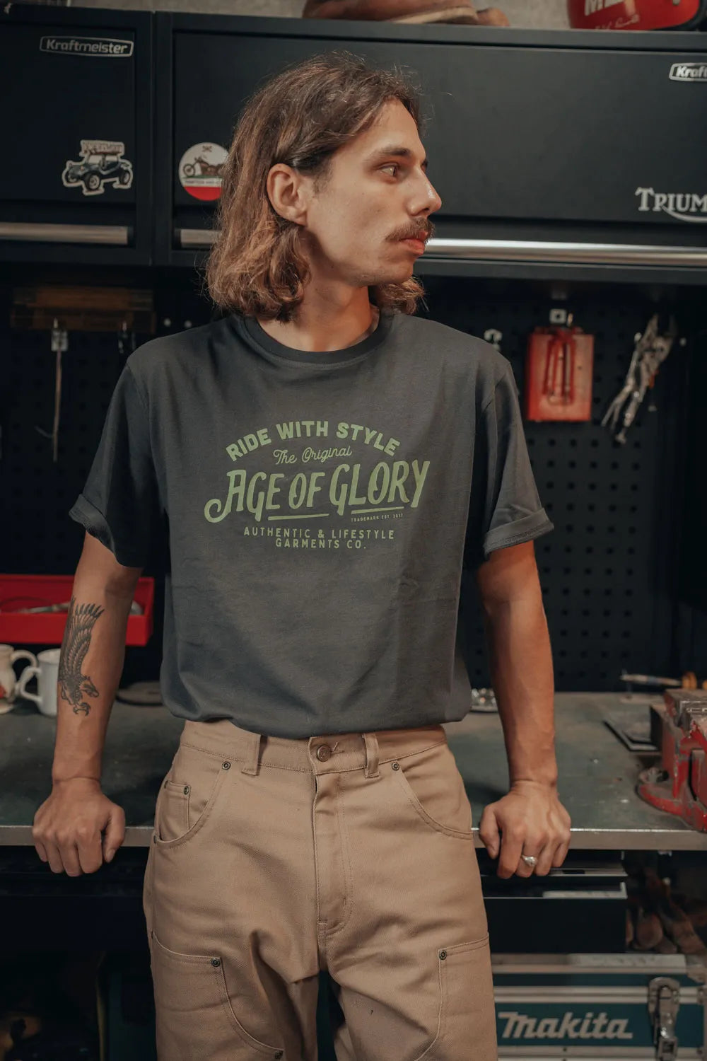 Age Of Glory Original T-shirt Washed Black