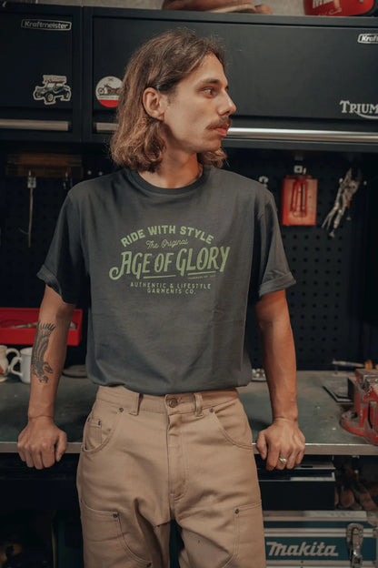 Age Of Glory Original T-shirt Washed Black