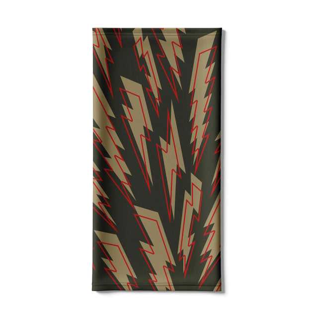 Age of Glory Bolts Winter Neck Tube Dark Green/Gold/Red