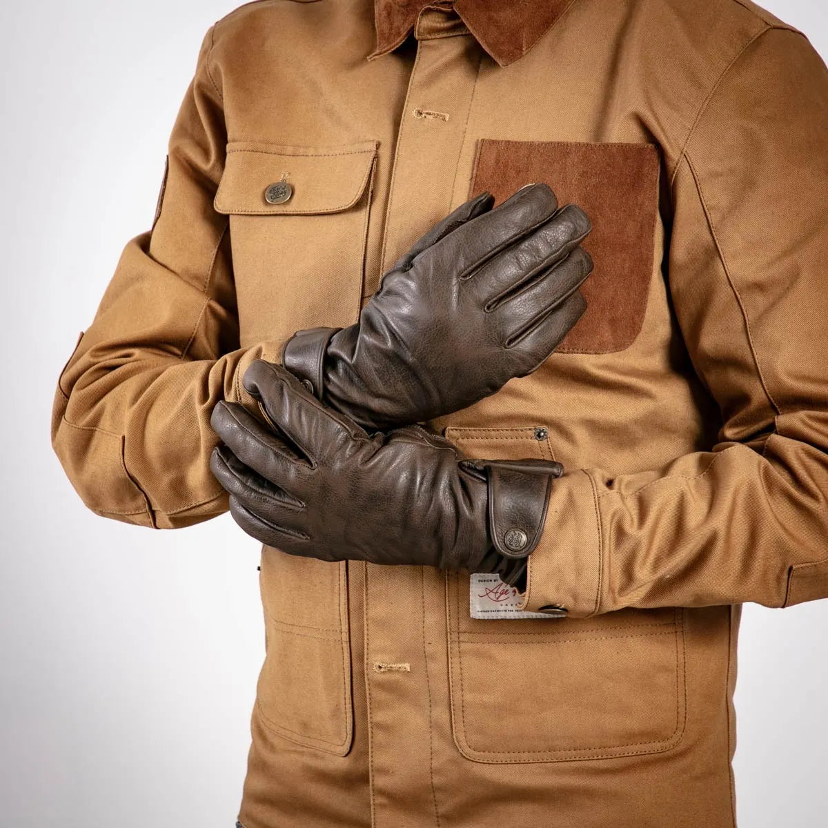 Age of Glory Carpenter Winter Gloves Brown