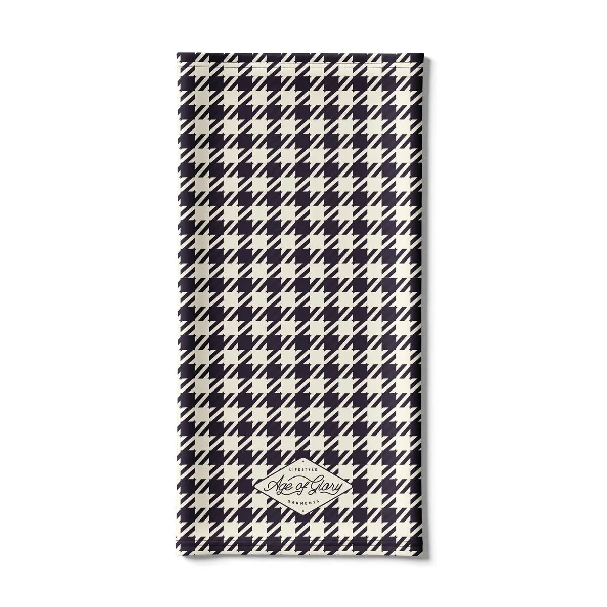 Age of Glory Houndstooth Neck Tube Black/White