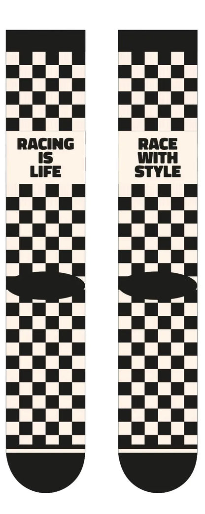 Age of Glory Racing Socks Black/Off-White