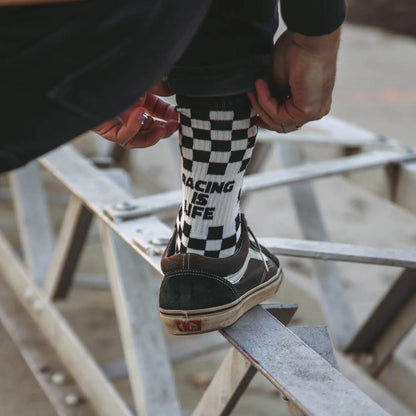 Age of Glory Racing Socks Black/Off-White