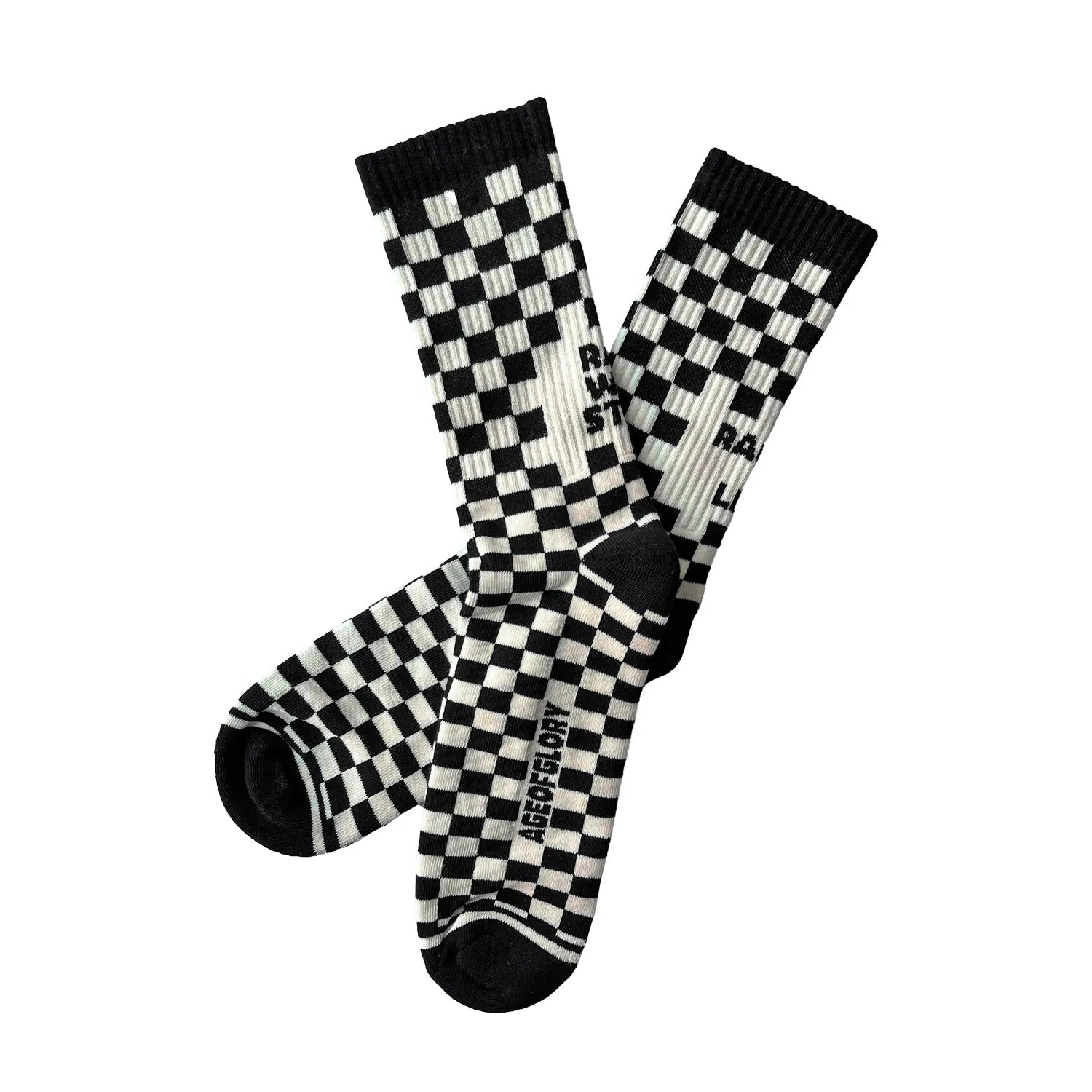 Age of Glory Racing Socks Black/Off-White