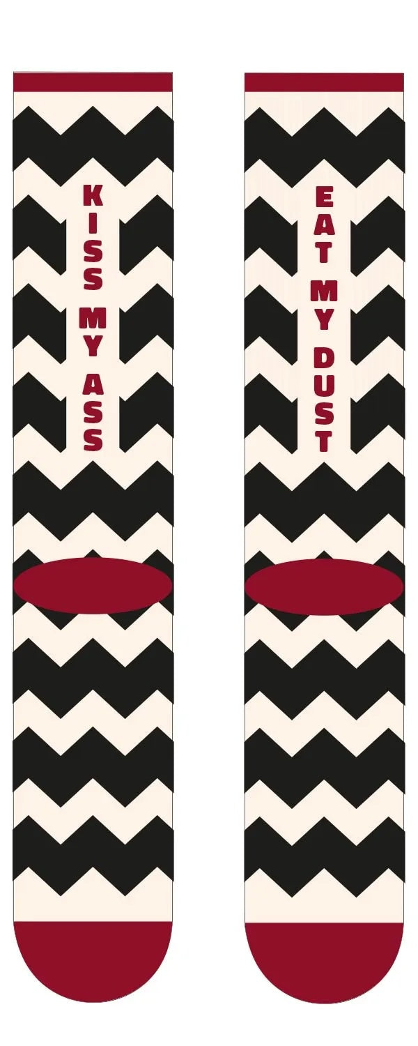 Age of Glory Tracks Socks Black/Off-White/Burgundy