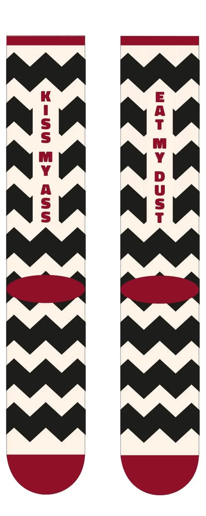 Age of Glory Tracks Socks Black/Off-White/Burgundy