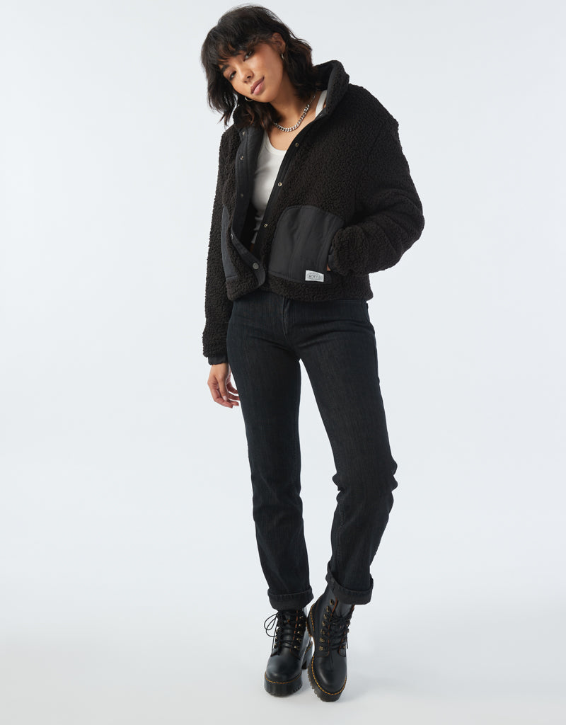 Atwyld Moonwalker Reversible Sherpa Jacket Black