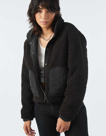 Atwyld Moonwalker Reversible Sherpa Jacket Black