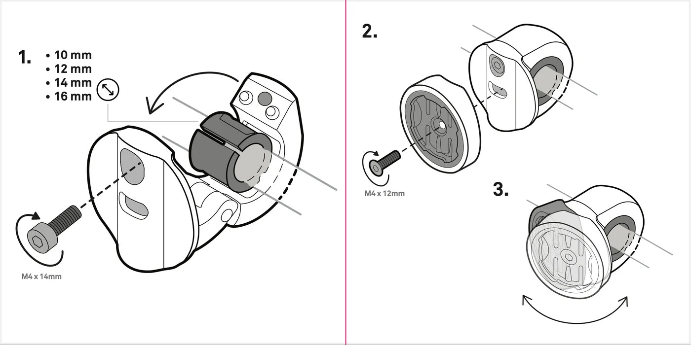 Beeline Moto II Mirror &amp; Crossbar Mount