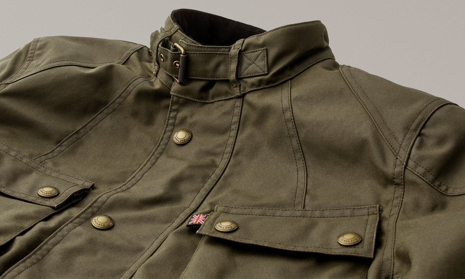 Belstaff Crosby Motorcycle Jacket Forest Green