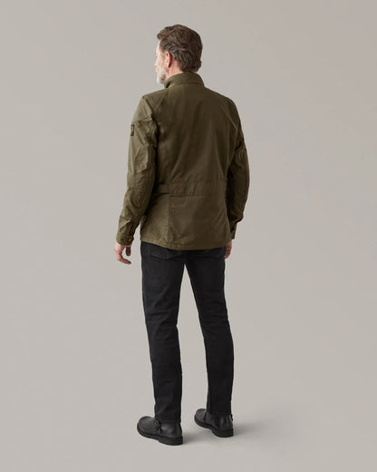 Belstaff Crosby Motorcycle Jacket Forest Green