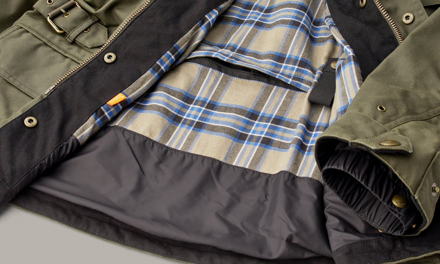 Belstaff Crosby Motorcycle Jacket Forest Green