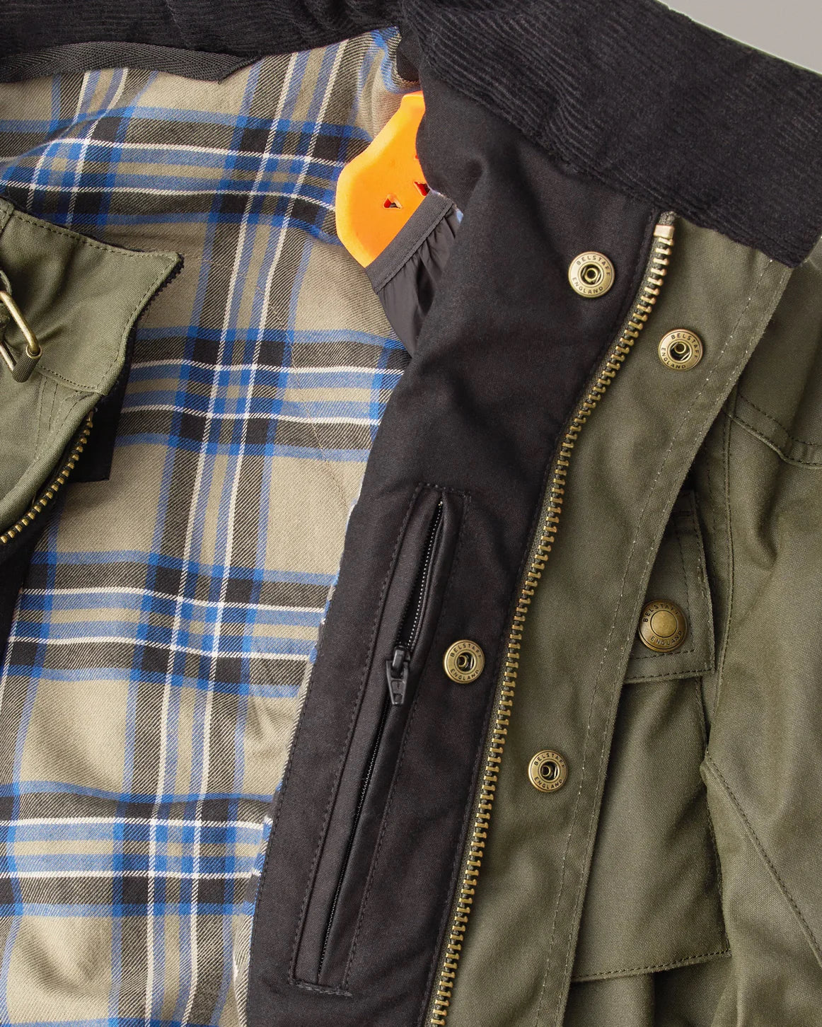 Belstaff Crosby Motorcycle Jacket Forest Green