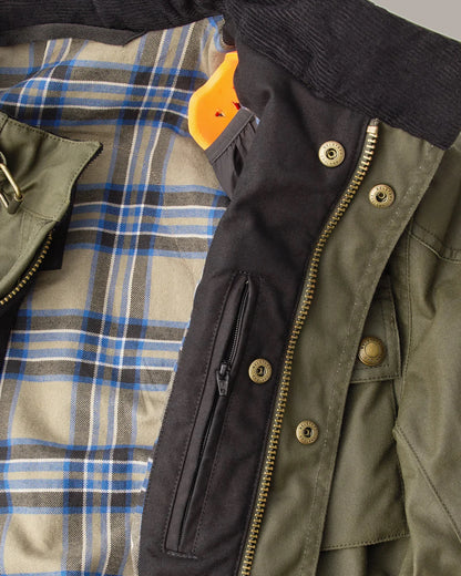 Belstaff Crosby Motorcycle Jacket Forest Green