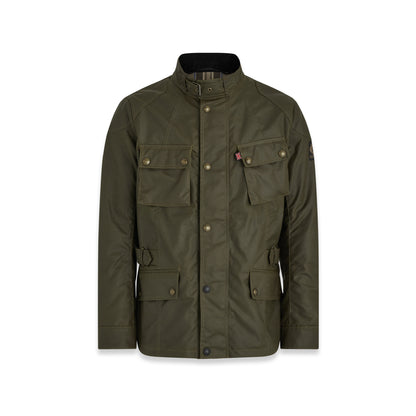 Belstaff Crosby Motorcycle Jacket Forest Green