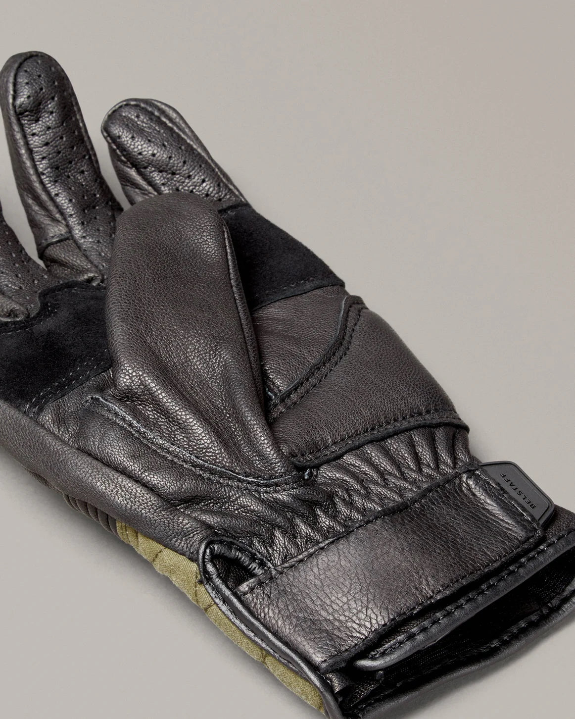 Belstaff Hampstead Glove Black/Forest Green