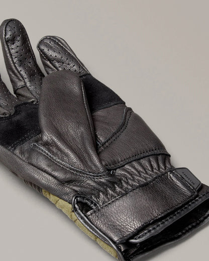 Belstaff Hampstead Glove Black/Forest Green