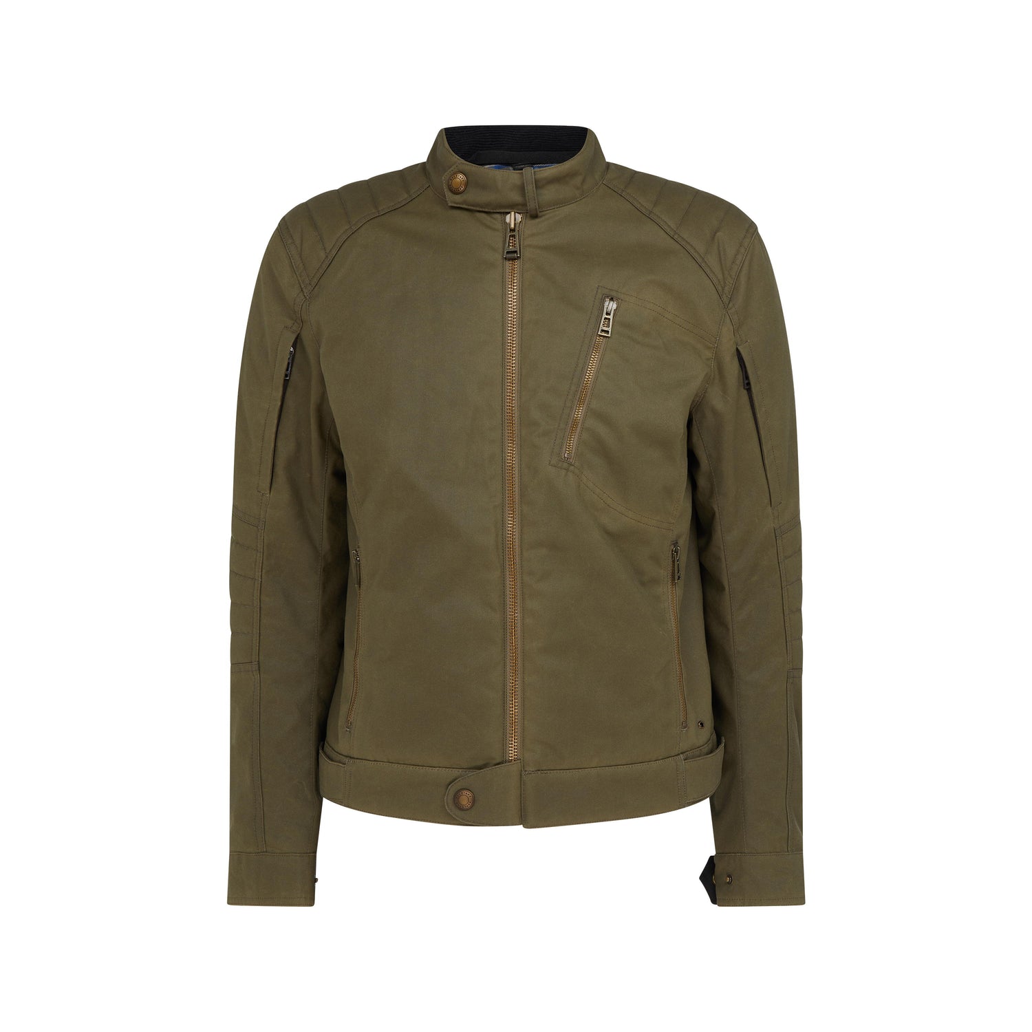 Belstaff Humber Motorcycle Jacket Olive Green