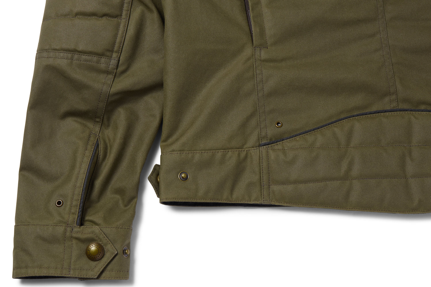 Belstaff Humber Motorcycle Jacket Olive Green