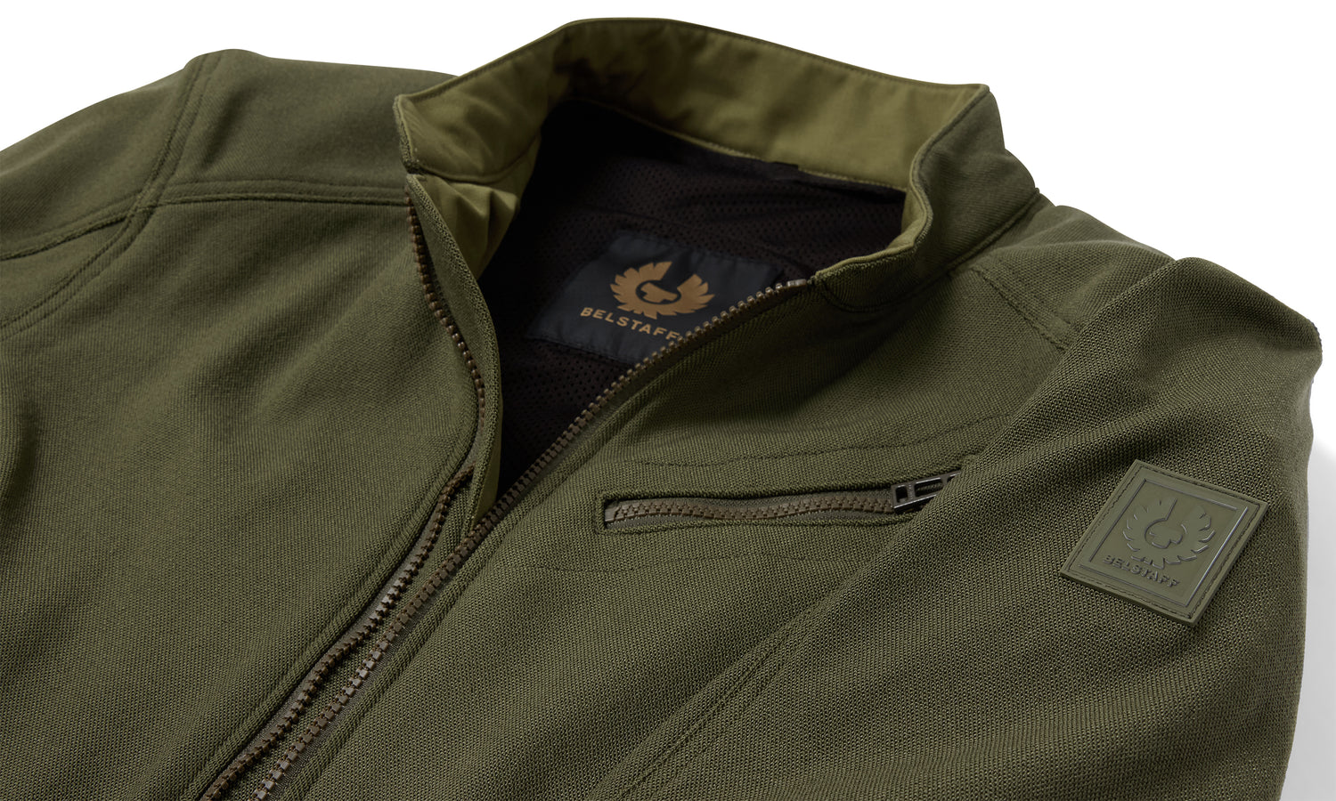 Belstaff Tamar Motorcycle Jacket True Olive