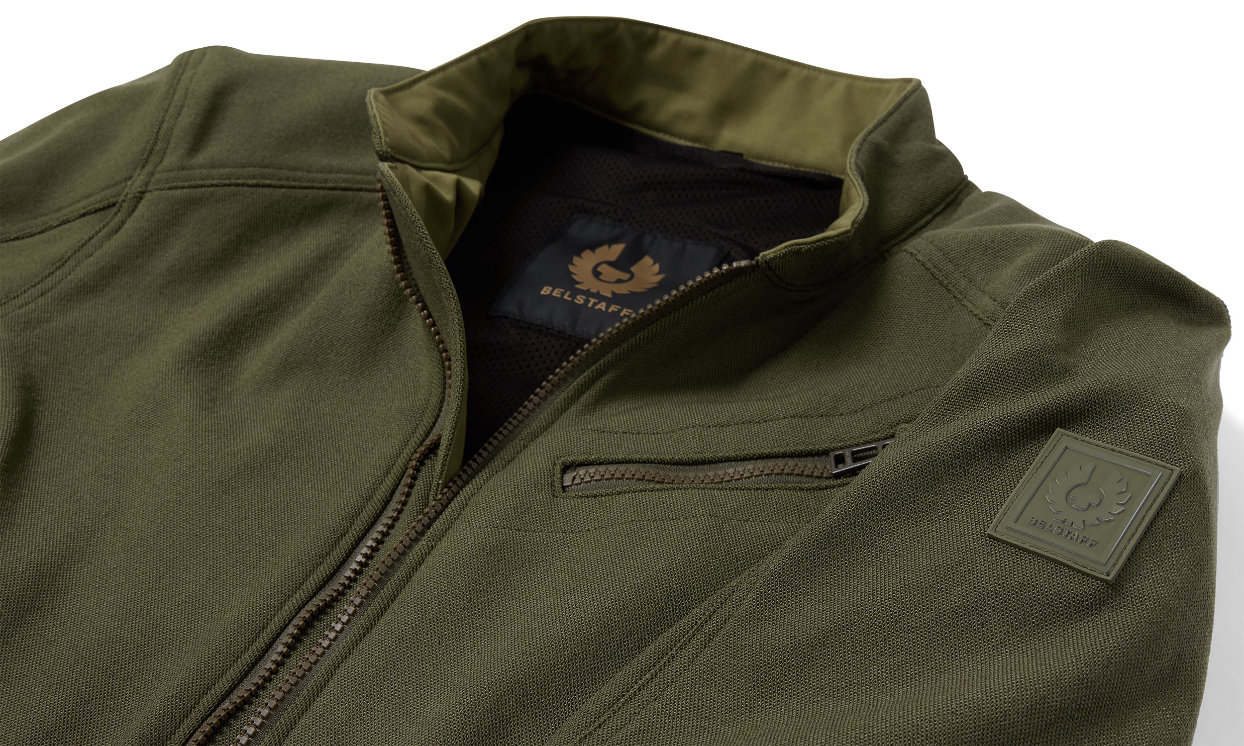 Belstaff Tamar Motorcycle Jacket True Olive