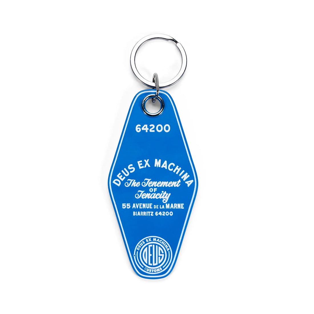 Deus Ex Machina Biarritz Metal Key Tag Daphne Blue
