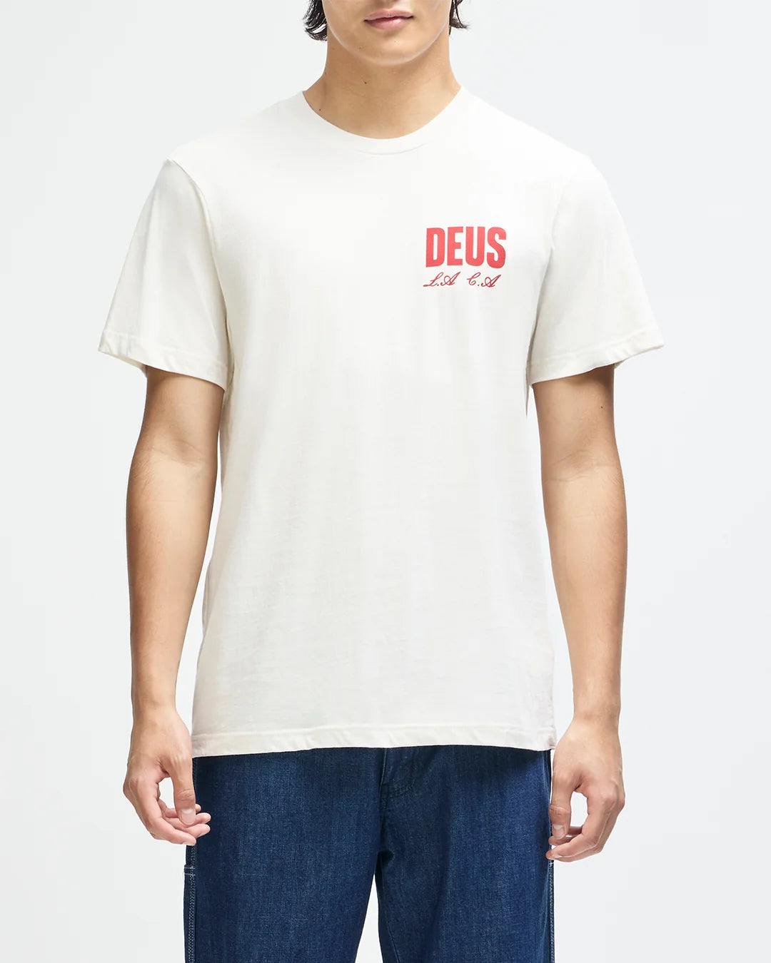 Deus Ex Machina Cutaway Tee Vintage White