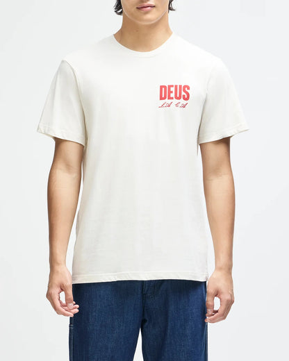 Deus Ex Machina Cutaway Tee Vintage White