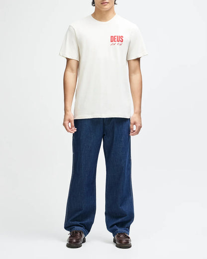 Deus Ex Machina Cutaway Tee Vintage White
