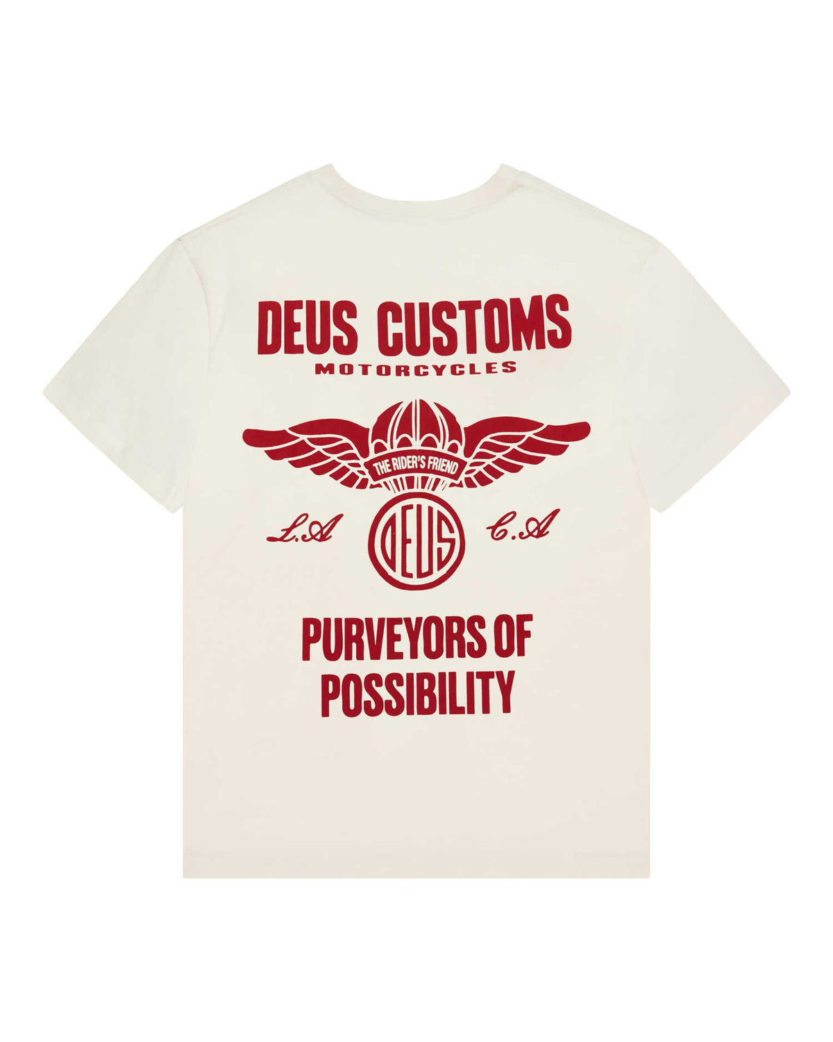 Deus Ex Machina Cutaway Tee Vintage White