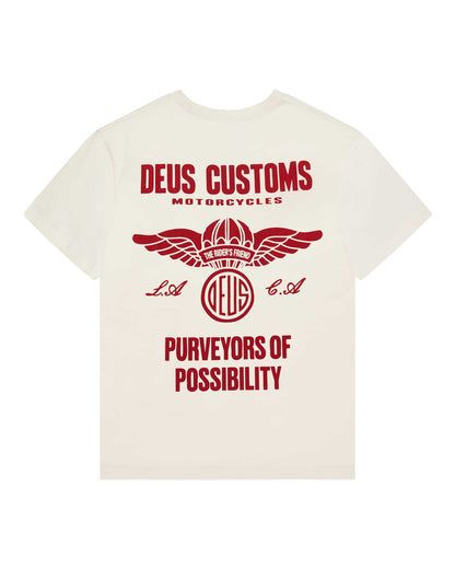 Deus Ex Machina Cutaway Tee Vintage White