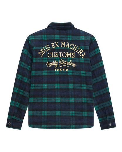 Deus Ex Machina Maxwell Check Shirt Green