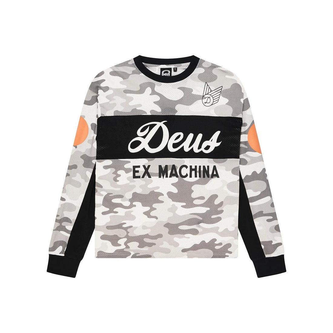 Deus Ex Machina Ombre Moto Jersey Grey Camo
