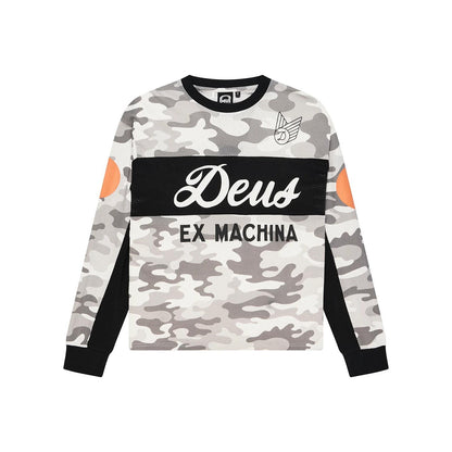 Deus Ex Machina Ombre Moto Jersey Grey Camo