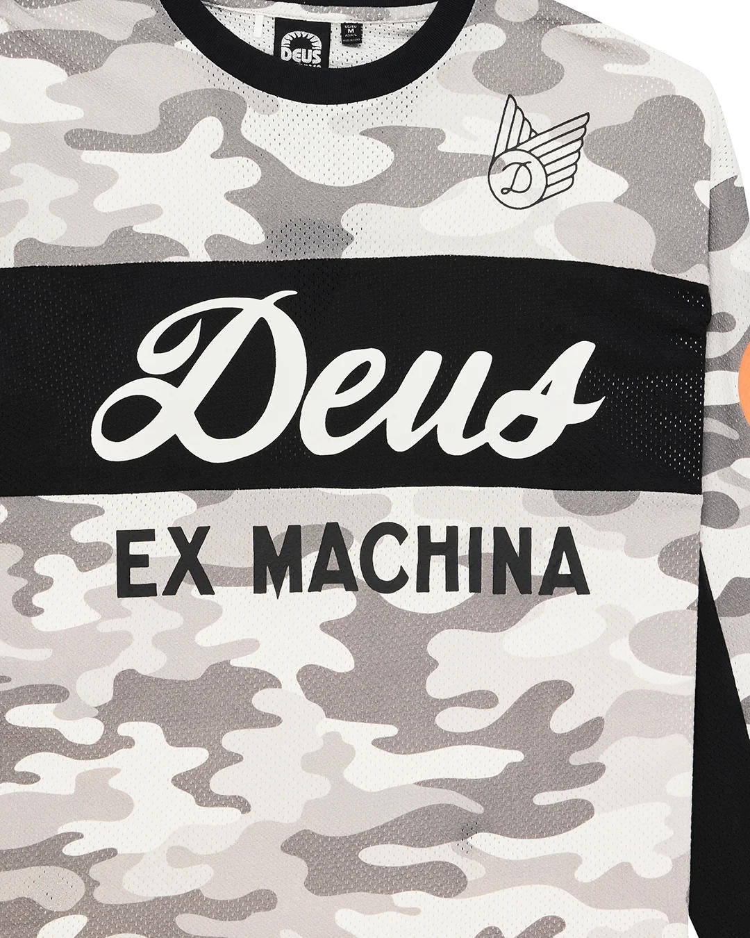 Deus Ex Machina Ombre Moto Jersey Grey Camo