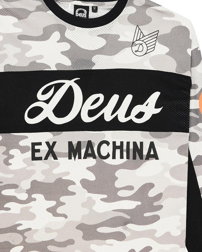Deus Ex Machina Ombre Moto Jersey Grey Camo