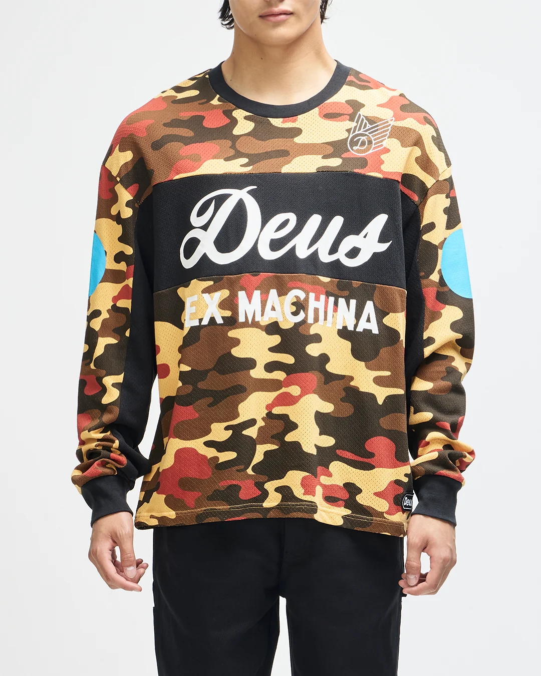 Deus Ex Machina Ombre Moto Jersey Rust Camo
