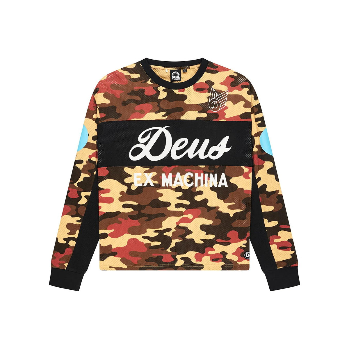Deus Ex Machina Ombre Moto Jersey Rust Camo