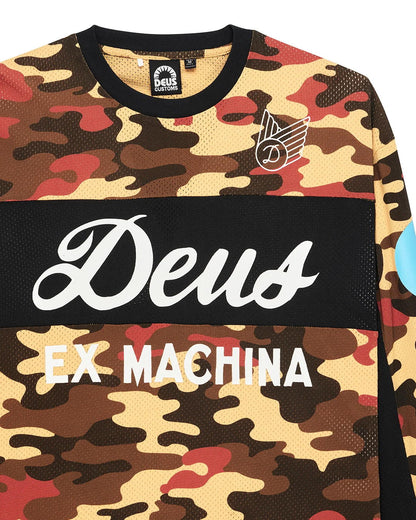 Deus Ex Machina Ombre Moto Jersey Rust Camo
