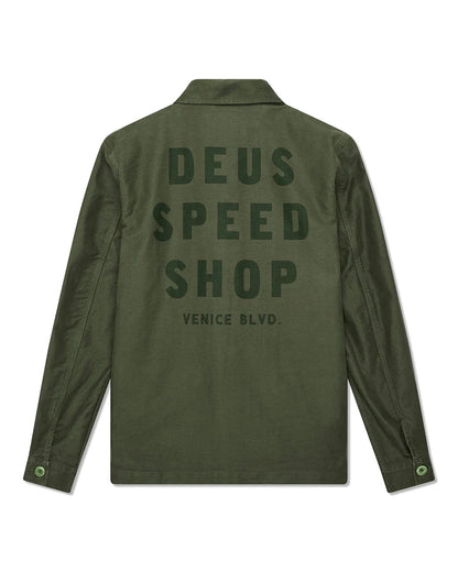 Deus Ex Machina Speedshop Chore Jacket Cypress Green