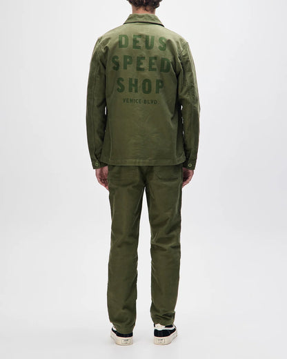 Casual Rider Jacket Workwear jacket Deus Ex Machina Speedshop Cypress Green – The ...