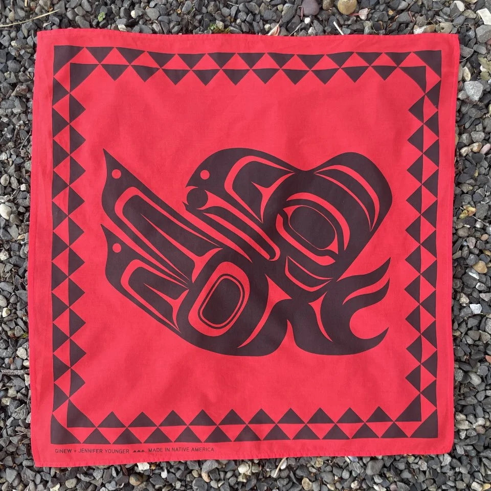 Ginew + Jennifer Younger Raven Bandana Red
