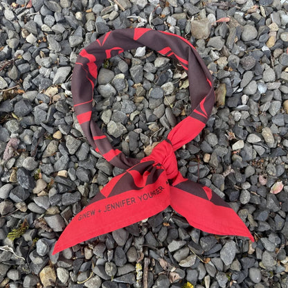 Ginew + Jennifer Younger Raven Bandana Red