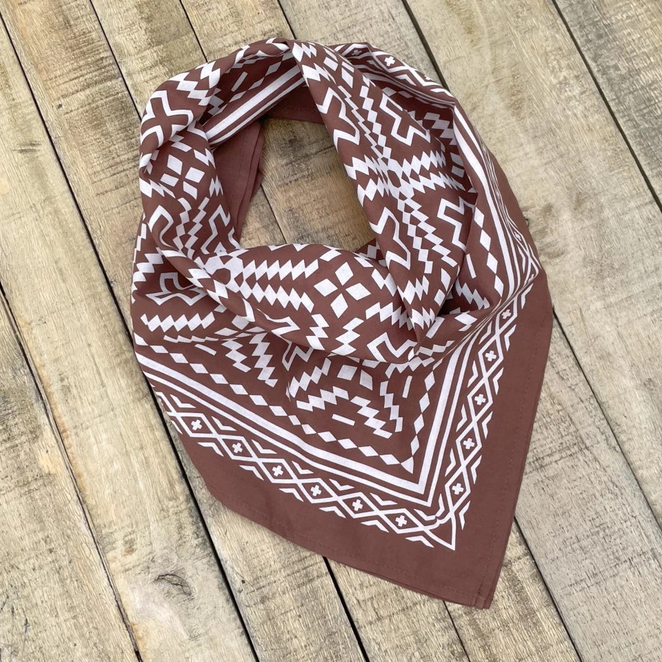 Ginew + Kassie Kussman Stars On the Mountain Bandana Brown