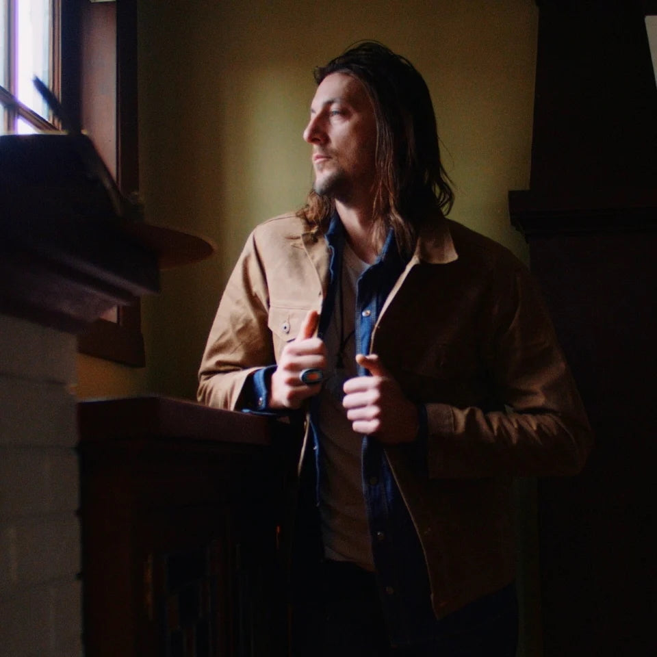 Ginew Waxed Canvas Rider Jacket Brown