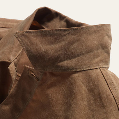 Ginew Waxed Canvas Rider Jacket Brown